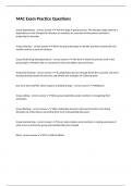 MAC Exam Practice Questions