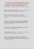CATEGORY 3A&plus;3B PESTICIDE EXAM &lpar;ACTUAL  2025&rpar; QUESTIONS & VERIFIED ANSWERS