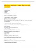 Biochem module 4 exam Questions & Answers