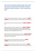 RED CROSS LIFEGUARD TRAINING EXAM LATEST 2025 WITH ACTUAL QUESTIONS AND CORRECT VERIFIED ANSWERS ALREADY GRADED A&plus; 100&percnt; GUARANTEED PASS&excl;       