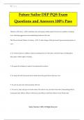 Future Sailor DEP PQS Exam Questions and Answers 100&percnt; Pass