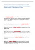 RED CROSS LIFEGUARD TRAINING CERTIFICATION EXAM LATEST 2025 WITH ACTUAL QUESTIONS AND CORRECT VERIFIED ANSWERS ALREADY GRADED A&plus; 100&percnt; GUARANTEED PASS&excl;       