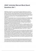 USAF Unlimited Warrant Mock Board Questions Set 1 2025&sol;2026 ACTUAL EXAM COMPLETE QUESTIONS AND CORRECT DETAILED ANSWERS &lpar;VERIFIED ANSWERS&rpar; &vert;ALREADY GRADED A&plus;&vert;&vert;BRAND NEW VERSION&excl;&excl;