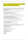 PHIL101 EXAM REPORTED QUESTIONS AND ANSWERS &lpar;GRADED A&plus;&rpar; 