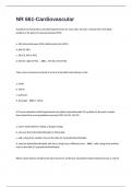 NR 661-Cardiovascular Final Exam&period; 115 Questions And Answers 