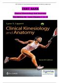 TEST BANK for Clinical Kinesiology and Anatomy 7th Edition by Lippert Lynn&period; ISBN-&period; &lpar;All Chapters 1-20&period; complete solution Guide &plus; Answer Key&rpar;