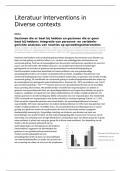 Samenvatting -  Interventions in diverse contexts  &lpar;201800474&rpar;