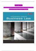 Test Bank For Contemporary Canadian Business Law 12th Edition By John A Willes&comma; John H Willes Chapter 1-35