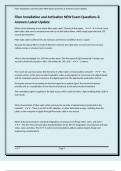 Fiber Installation and Activation NEW Exam Questions & Answers Latest Update