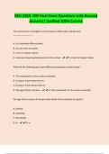 BYU GEOL 109 Final Exam Questions with Revised Answers&vert; Verified 100&percnt; Correct