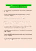 MAN6365 - Final Exam Questions with Revised Answers&vert; Verified 100&percnt; Correct