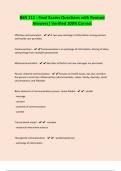 BSN 111 - Final Exams Questions with Revised Answers&vert; Verified 100&percnt; Correct