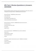 IPE Test 1 Review Questions & Answers 2024&sol;2025