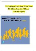 Test bank for discovering the life span 4th edition robert s feldma
