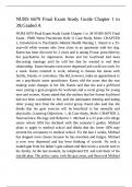 NURS 6670 Final Exam Study Guide Chapter 1 to 39&semi; Graded A