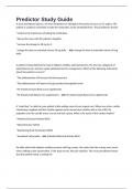 Predictor Study Guide&period; 265 questions and answers 