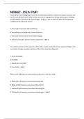 NR667- CEA FNP&period; 465 questions and answers&period;
