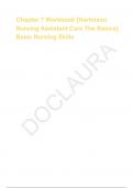 Chapter 7 Workbook &lbrack;Hartmann Nursing Assistant Care The Basics&rsqb; Basic Nursing Skills