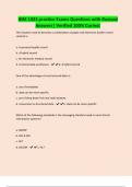 HIM 1423 practice Exams Questions with Revised Answers&vert; Verified 100&percnt; Correct