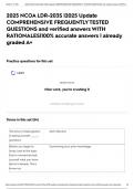 2025 NCOA LDR-203S &vert;2025 Update COMPREHENSIVE FREQUENTLY TESTED QUESTIONS and verified answers WITH RATIONALES&vert;100&percnt; accurate answers &vert; already graded A&plus;