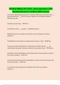 Medical Billing 101-Clark- exam Questions with Revised Answers&vert; Verified 100&percnt; Correct