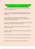 medical billing 101 ch 1 &ndash; 4 exam Questions with Revised Answers&vert; Verified 100&percnt; Correct