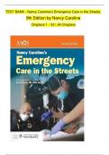 TEST BANK - Nancy Caroline&rsquo;s Emergency Care in the Streets&comma; 9th Edition by Nancy Caroline Chapters 1 - 53 &vert; All Chapters &emsp;