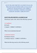 SCOTT PILATES WRITTEN ANATOMY EXAM AND  PRACTICE EXAM NEWEST 2025 ACTUAL EXAM  COMPLETE 200 QUESTIONS AND CORRECT  DETAILED ANSWERS &lpar;VERIFIED ANSWERS&rpar; &vert;ALREADY GRADED A&plus;&vert;&vert;BRAND NEW&excl;&excl;