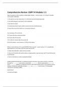 Comprehensive Review&colon; OSPP Y4 Modules 1-5