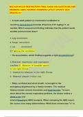 NSG 403 NCLEX RESPIRATORY FINAL EXAM 100 QUESTIONS AND ANSWERS 100&percnt; VERIFIED ANSWERS LATEST UPDATE 2025 GRADED A&plus;