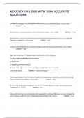 MDOC EXAM 1 2025 WITH 100&percnt; ACCURATE SOLUTIONS