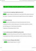 NR 507 Advanced Pathophysiology Final Exam 2025 Questions and Answers &lpar;2025 &sol; 2026&rpar; &lpar;Verified Answers&rpar;