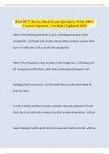 Real PCT Davita Final Exam Questions With 100&percnt; Correct Answers &vert; Verified &vert; Updated 2025