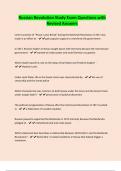 Russian Revolution Study Exam Questions with Revised Answers