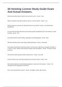 3A Hoisting License Study Guide Exam And Actual Answers&period;