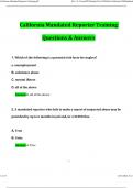 California Mandated Reporter Training 2025 Questions and Answers &lpar;2025 &sol; 2026&rpar; &lpar;Verified Answers&rpar;