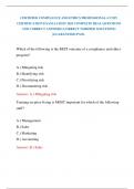 CERTIFIED COMPLIANCE AND ETHICS PROFESSIONAL &lpar;CCEP&rpar; CERTIFICATION EXAM LATEST 2025 COMPLETE REAL QUESTIONS AND CORRECT ANSWERS &lpar;CORRECT VERIFIED SOLUTIONS&rpar; &vert;GUARANTEED PASS&period;