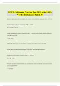 RCFE California Practice Test 2025 with 100&percnt; Verified solutions&vert; Rated A&plus;