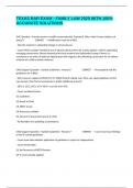 TEXAS BAR EXAM - FAMILY LAW 2025 WITH 100&percnt; ACCURATE SOLUTIONS