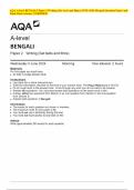 AQA A-level BENGALI Paper 2 Writing &lpar;Set texts and films&rpar; JUNE 2024 Merged Question Paper and Final Mark scheme &lbrace;VERIFIED&rcub;