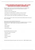 CLIENT CENTERED CARE OBJECTIVES - UNIT 2 EXAM QUESTIONS WITH CORRECT ANSWERS 2025