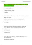 WEALTH MANAGEMENT EXAM QUESTIONS &vert; WITH ACTUAL SOLUTIONS&excl;&excl;
