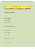 Rasmussen - MDC III Final Exam Questions with 100&percnt; Correct Answers &vert; Updated 2025 &vert; Guaranteed A&plus;