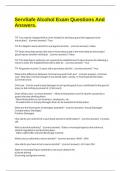 ServSafe Alcohol Exam Questions And Answers&period;