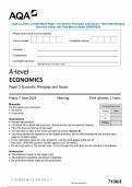 AQA A-LEVEL ECONOMICS Paper 3 Economic Principles and Issues 7136&sol;3 2024 Merged Question Paper and Final Mark scheme &lbrace;VERIFIED&rcub;