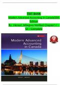 TEST BANK For Modern Advanced Accounting In Canada&comma; 10th Edition By Darrell Herauf&comma; Chima Mbagwu&comma; Verified Chapters 1 to 12&comma; Complete Newest Version