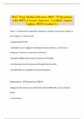 RAC Prep Medical Devices 2025 &vert; 70 Questions with 100&percnt; Correct Answers &vert; Verified &vert; Latest Update 2025&vert; Graded A&plus;