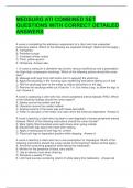 MEDSURG ATI COMBINED SET QUESTIONS WITH CORRECT DETAILED ANSWERS 