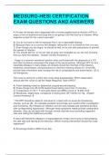 MEDSURG-HESI CERTIFICATION EXAM QUESTIONS AND ANSWERS 