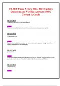 CLEET Phase 3 &lpar;Latest 2024&sol; 2025 Update&rpar; Questions and Verified Answers&vert; 100&percnt; Correct&vert; Grade A